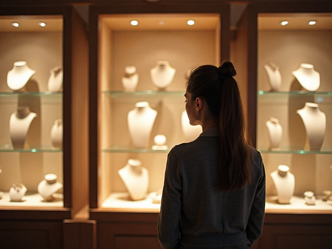 customer standing outside jewellery store