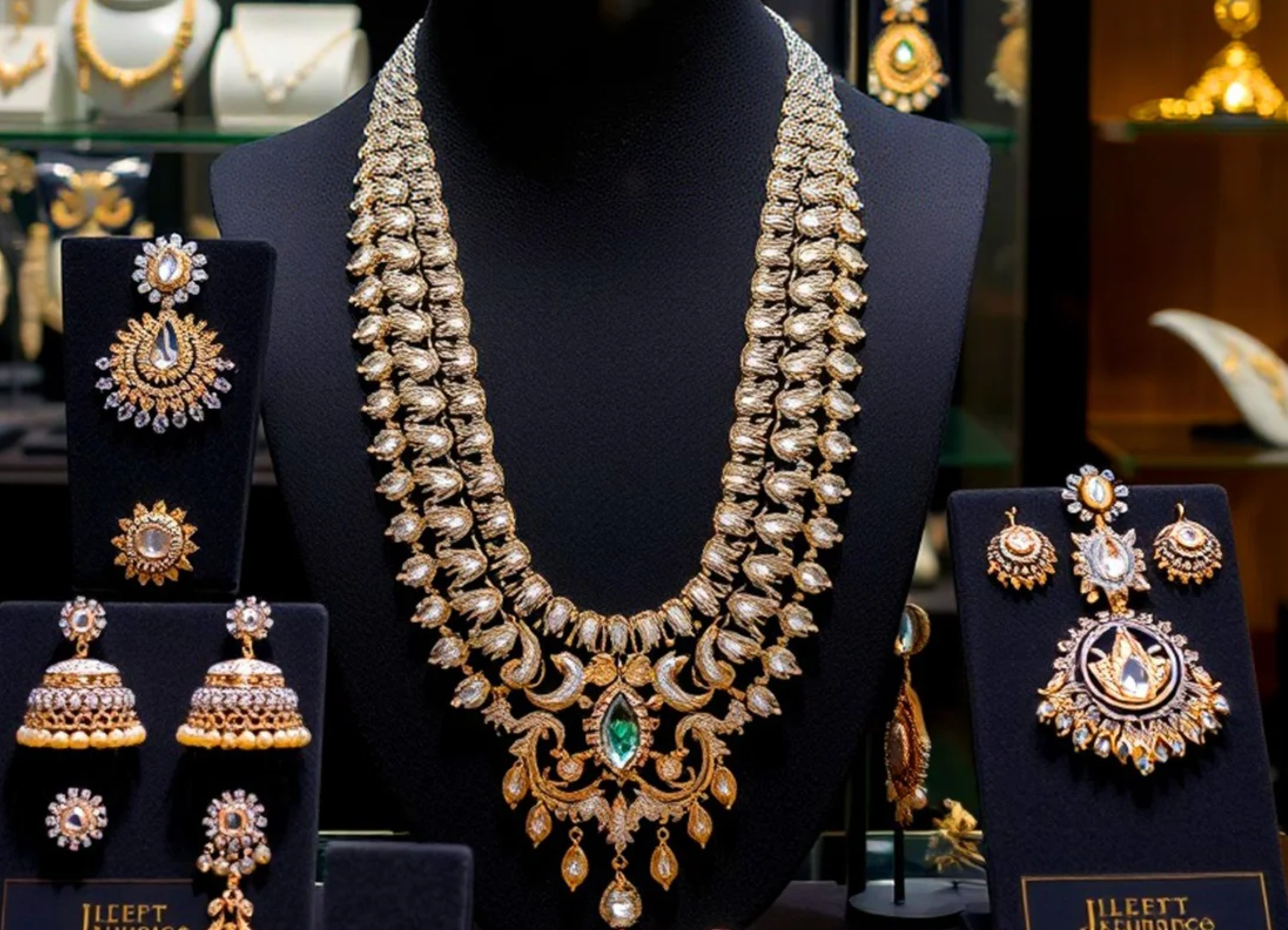 Traditional jewellery display